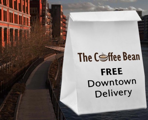 The Coffee Bean provides free downtown lunch delivery.
